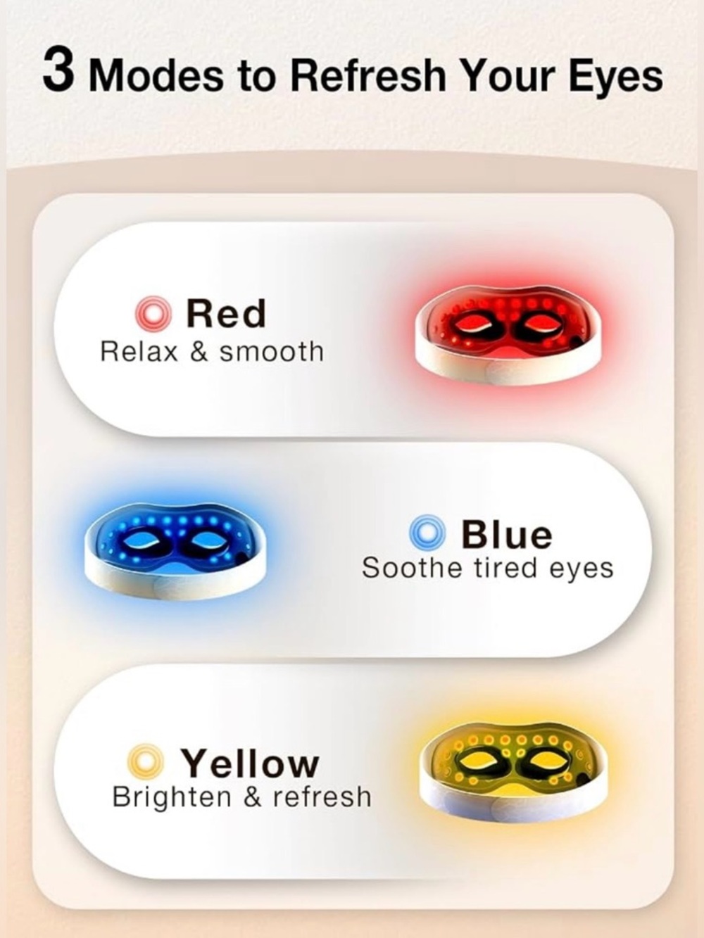 JOVS RLT LED Eye Skincare Mask - Picture 8 of 13
